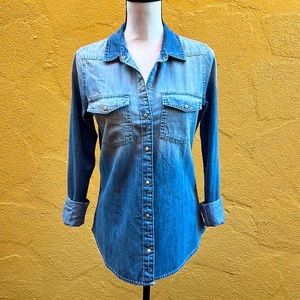 Abercrombie and Fitch denim long sleeve shirt